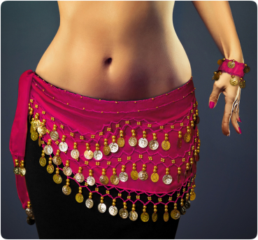 Belly Dance Bauchtanz Kostüm Hüfttuch